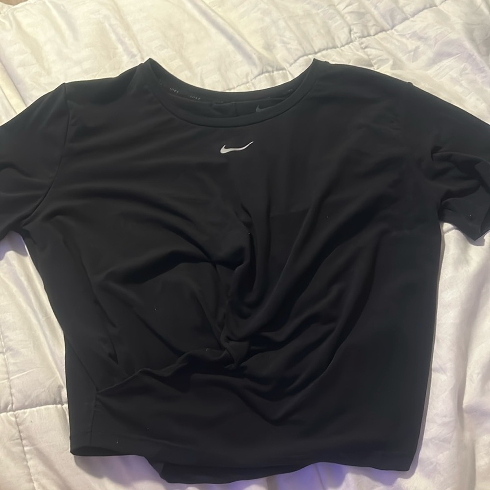Black nike crop top